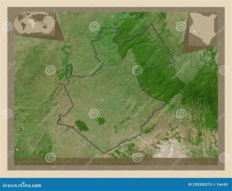 Bomet, Kenya. High-res Satellite. Capital Stock Illustration ...