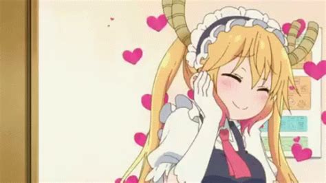 Kobayashis Dragon Maid Happy GIF - Kobayashis Dragon Maid Happy Hearts - 发现和分享 GIF