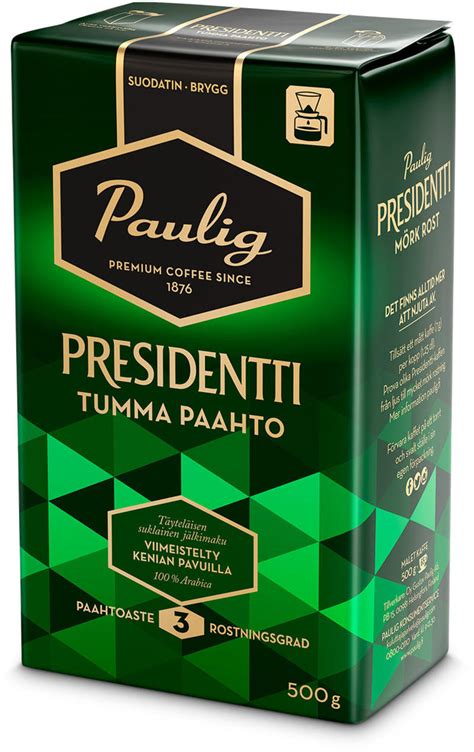 Paulig Presidentti Dark Fine Grind Coffee, 500g – Viking Foods ...
