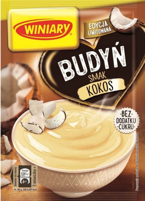 WINIARY Budyń Kokosowy 35g Bez Dodatku Cukru