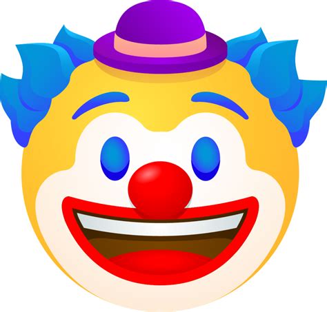 "Clown face emoji" Emoji - Download for free – Iconduck