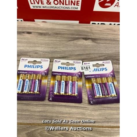 X Philips Aa Lithium Ultra Batteries New Pack Of