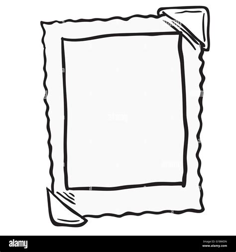 empty photo frame cartoon doodle Stock Vector Image & Art - Alamy