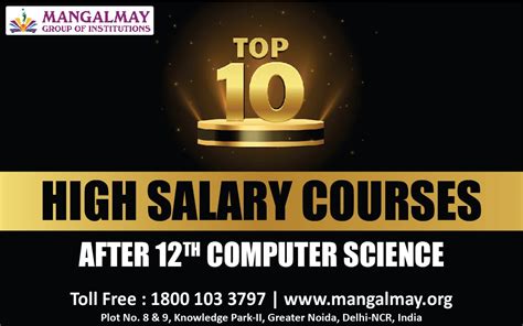 Top 10 High Salary Courses After 12th Computer Science