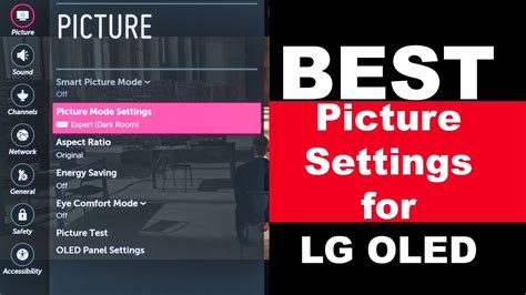 LG OLED Best Picture Settings Day Night And HDR YouTube