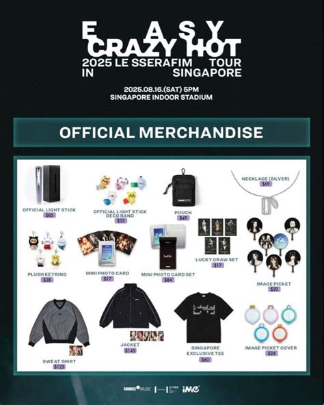 Htb Kpop Le Sserafim Lesserafim Easy Crazy Hot World Tour Lsfm Ech Official