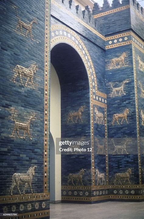 Ishtar Gate Through Which Ran Processional Road One Of 8 Fortified