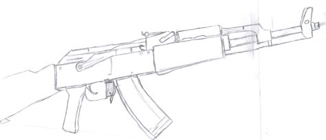 Ak 47 Drawing at GetDrawings | Free download