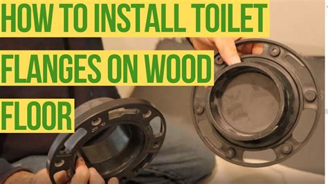 How To Install Toilet Flanges On Wood Floor Youtube