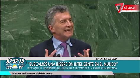 Macri Reiteró El Reclamo Por Malvinas Youtube