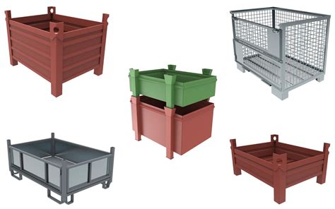 Metal Pallet Boxes A Containers Mars Pallets And Gitterboxes