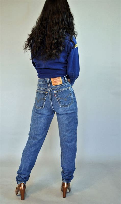 Vintage 80s High Waisted Jeans Womens Levis 512 Denim Etsy