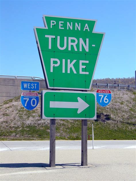 Sign At The Entrance To The Pennsylvania Turnpike In Breez Flickr