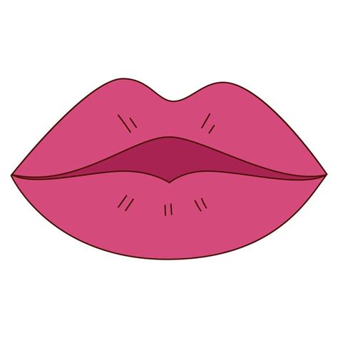 Premium Vector Hand Drawn Lips For Valentine Day Design Elements For