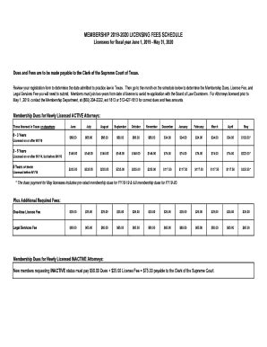 Fillable Online New Attorney Fee Schedule Fy Xlsx Fax Email