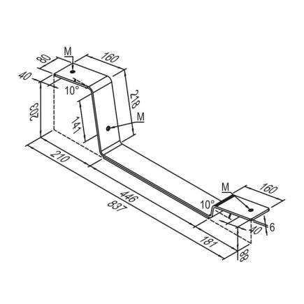 FISCHER 547023 Sistema Solar Per Tetti Piani Con Inclinazione 10 E