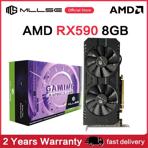 MLLSE AMD RX 590 GME 8GB Gaming Graphics Card GDDR5 256Bit PCI Express