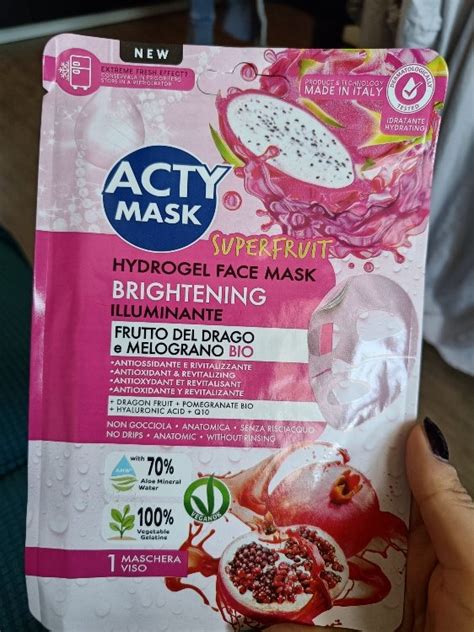 Acty Mask Hydrogel Face Mask Brightening Illuminante INCI Beauty