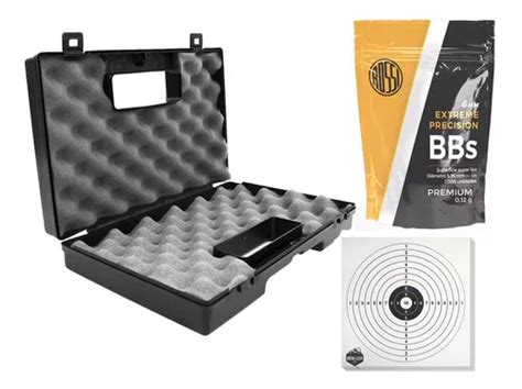 Case Proteção Maleta Pistola Revólver Airsoft Bbs Alvos