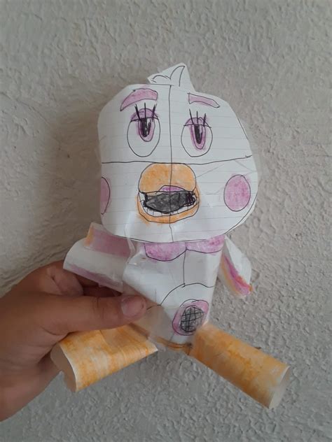 Custom Paper Funtime Chica Plush Five Nights At Freddys Amino