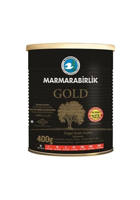 Marmarabirlik Gold Az Tuzlu Salamura Kb Xl Siyah Zeytin Teneke