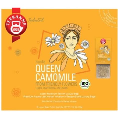 TEEKANNE Bio Luxury Bag Queen Camomile 45 G Piccantino Tienda