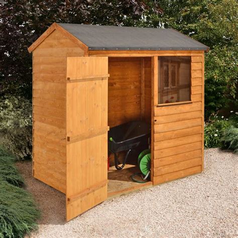 Forest Garden Larchlap 6X4 Apex Roof Overlap Timber Shed Assembly