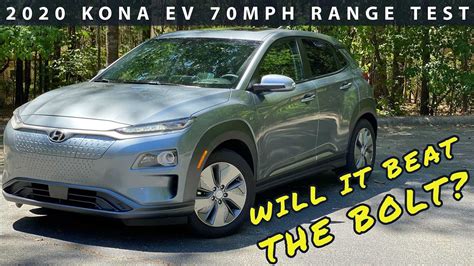 2020 Hyundai Kona Electric Range Test At A Constant 70 MPH