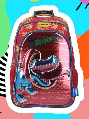 Mochila Escolar Chenson Original Durabilidad Hot Wheels Msi Meses Sin Inter S