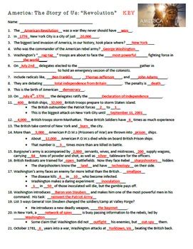 America The Story Of Us Episode Worksheet