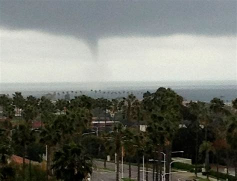 Powerful Storm Rakes O C Waterspout Seen Orange County Register