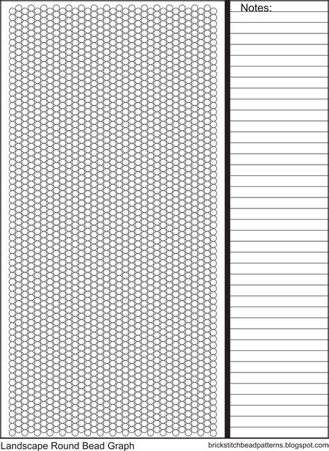 Brick Stitch Bead Patterns Journal Universal Landscape Round Seed Bead