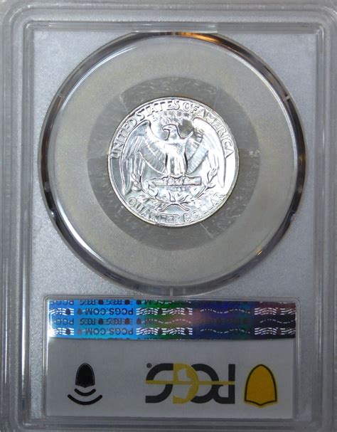 P Washington Silver Quarter Pcgs Ms Blast White Frosty Luster Pq