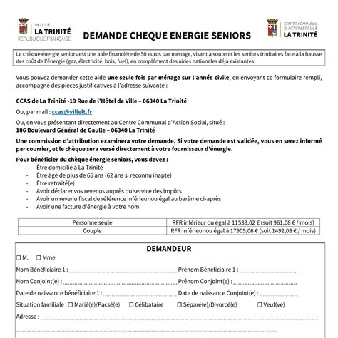 DEMANDE CHEQUE ENERGIE SENIORS Pdf DocDroid