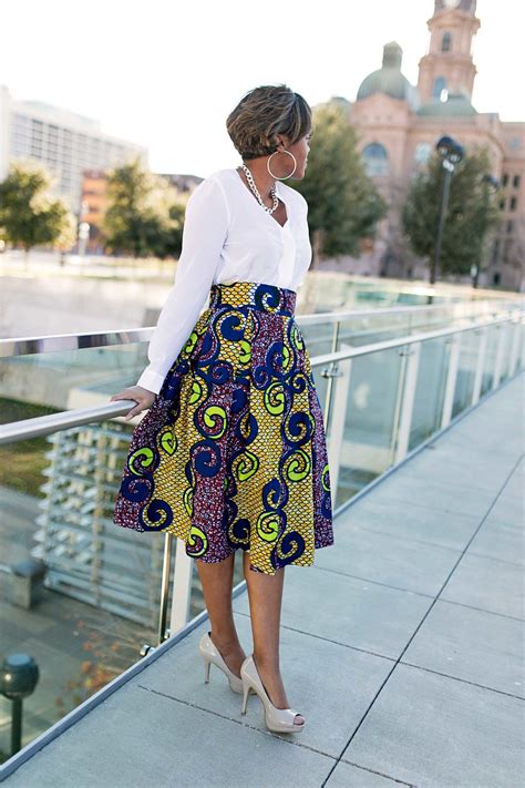 Diy Box Pleated Skirt Ankara Skirt African Dresses For Women