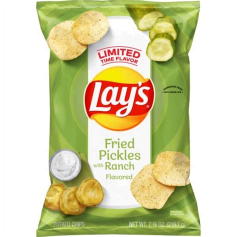 Lay S Limited Edition Fried Pickles With Ranch Flavored Potato Chips