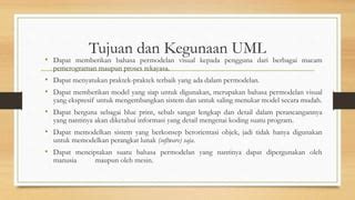 UML Unified Modeling Language Rekayasa Perangkat Lunak PPT