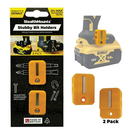 Stubby Bit Holder For Dewalt XR Flexvolt StealthMounts