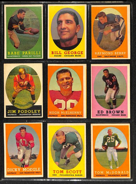 Lot Detail Topps Football Complete Card Set W Brown Rc