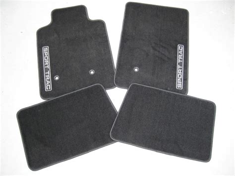 2007 2008 2009 2010 Ford Explorer Sport Trac Carpeted Floor Mats Black