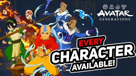 All Characters Available Avatar Generations Youtube