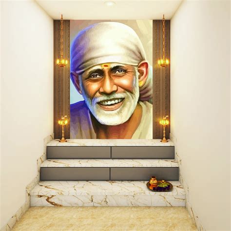 Sai Baba Customised Wallpaper – Myindianthings