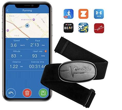 CooSpo Herzfrequenzmesser Brustgurt mit Bluetooth 4.0 für 12,31€ (statt ...