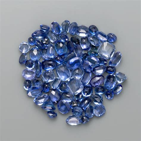 Bonhams : Group of Medium Blue Sapphires