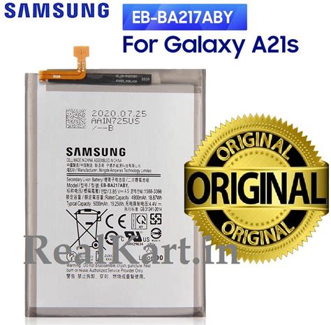 Original Samsung Galaxy A12 Sm A125f A21s Sm A217f A04s Sm A047f Battery Eb Ba217aby