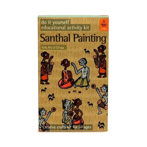 DIY Colouring Folk Art kit Santhal painting – Potli - A Bag Of Wonders