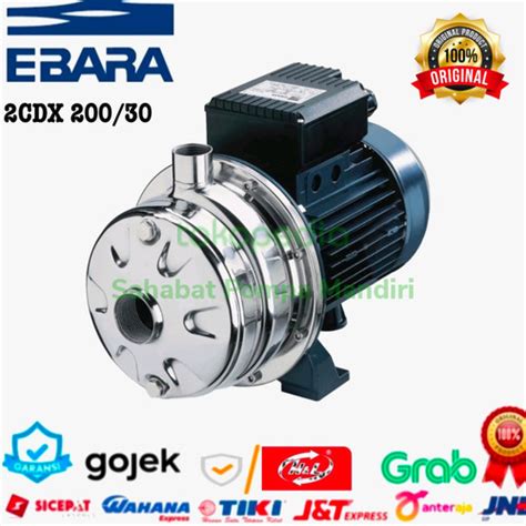 Jual Pompa Centrifugal Ebara CDX200 30 Stainles Stell Jakarta Barat