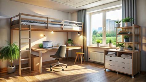 comfortable  inspiring student dorm room design perfect study