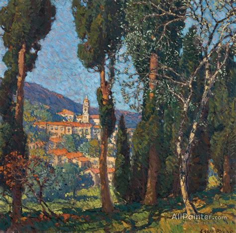 Edgar Payne Along The Riviera Menton France Oil Painting