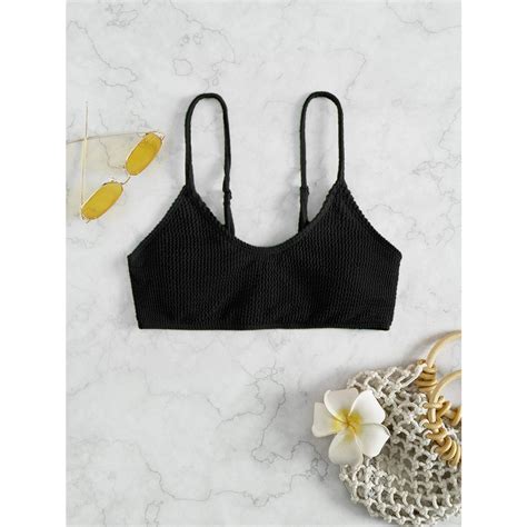 CÓ SẴN Áo bikini đi biển đen trơn có mút lót KÈM ẢNH THẬT Shopee Việt Nam